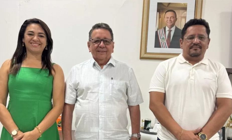 Secretária de Comunicação Marcela Ramos e adjunto Humberto Ferreira fortalecem parceria de comunicação com Governo do Maranhão.